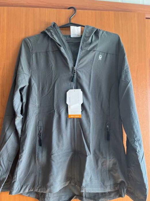 Jesienna damska luźna kurtka wiatrowa, M szara