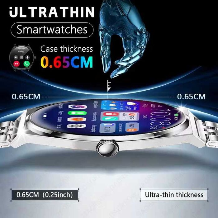 Смарт часы: DAORKOW MT56 ULTRA SLIM. NFC. Unisex.