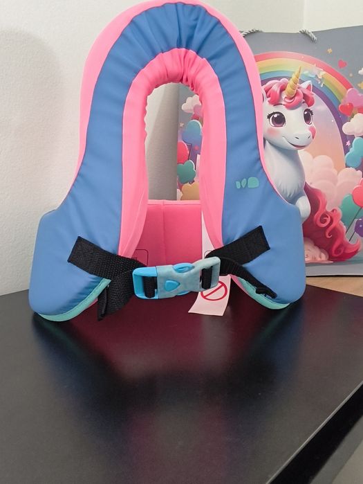 Colete de Natação Criança Swimvest + Rosa/Azul