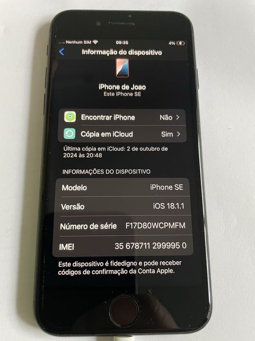 Iphone SE 2 geração para peças