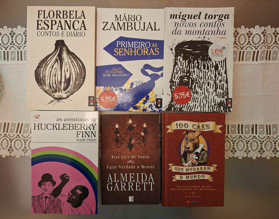 LIVROS 6 :Florbela Espanca:Mário Zambujal:Miguel Torga:Vitorino Nemési