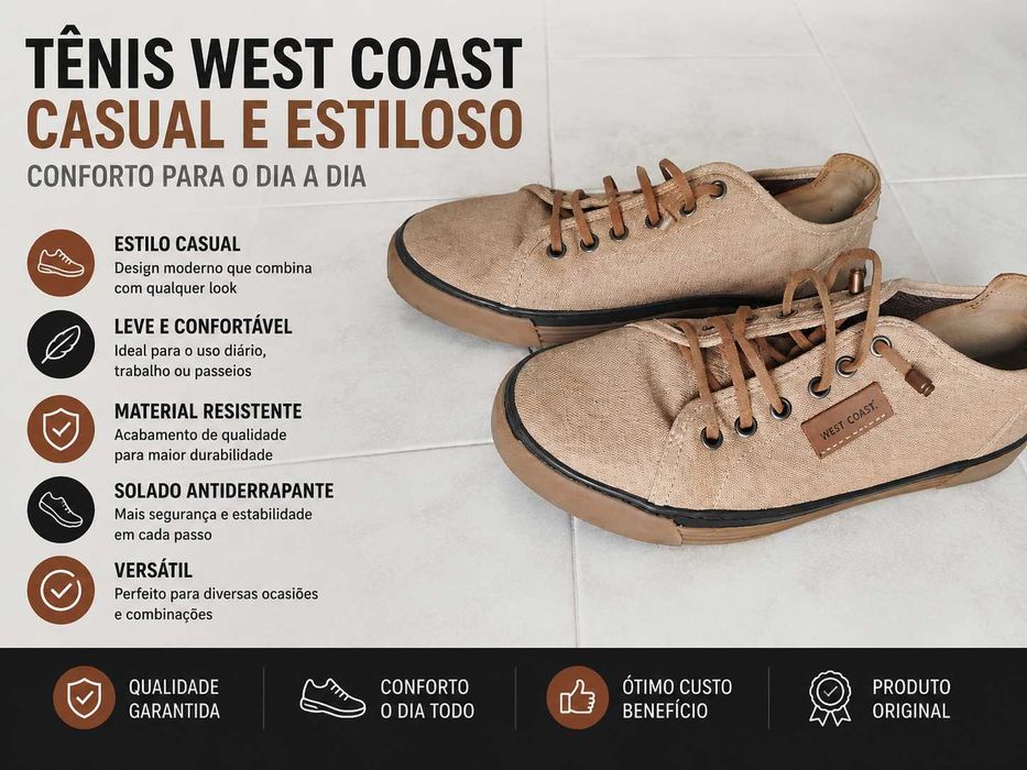 Sapatilha/Sapato West Coast Malibu