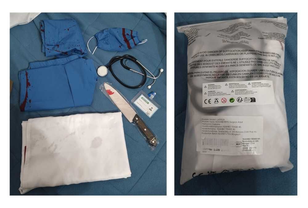 Yoohberrys disfarce zombie médico Tam XL (173)