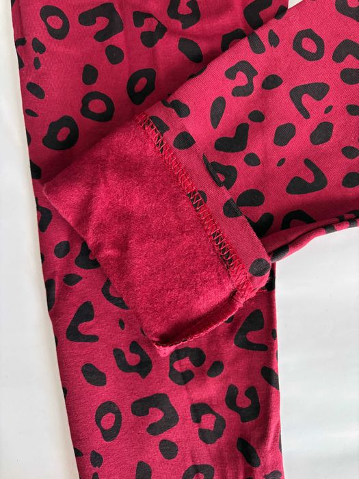 Legginsy ocieplane bają 146 cm brąz