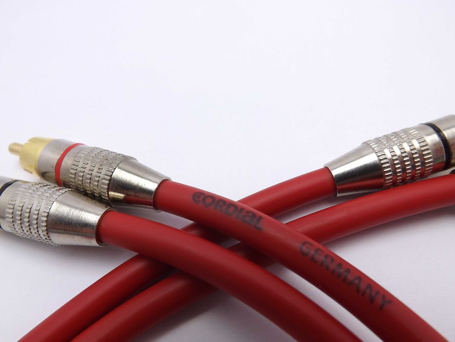 Interkonekt Cordial RCA cinch 30cm 50cm 75cm 100cm (2 pary)