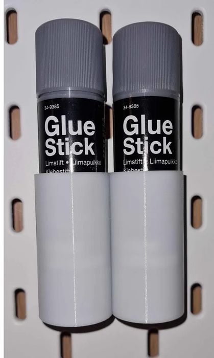 Suporte Duplo para Cola Bastão para IKEA Skadis