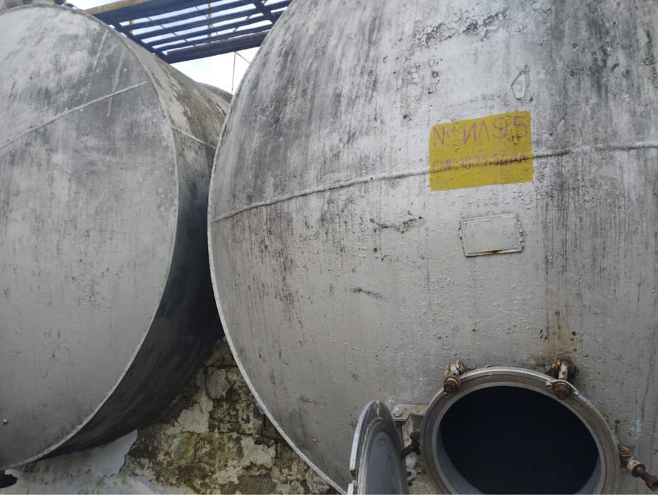 Великі емаль/ЖД бочки, котли 25, 50, 63, 160куб/Біметалл/Нержавійка