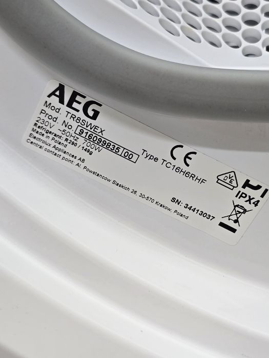 Сушильна машина Aeg 8000 Серія Тепловий насос 2024рік