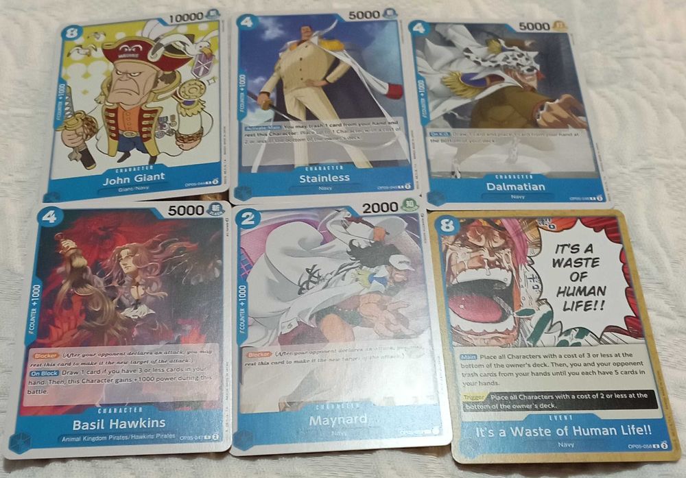 lote de 28 cartas one piece tcg OP05