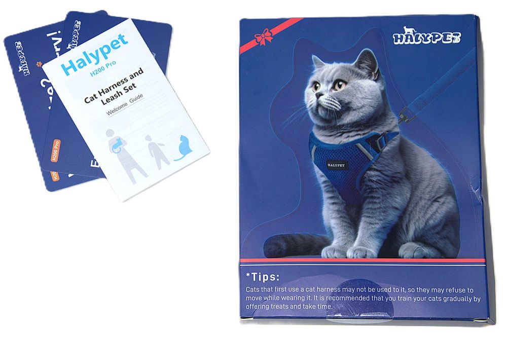 Halypet zestaw uprzęży i smyczy dla kota , rozm.  M, kolor różowy.