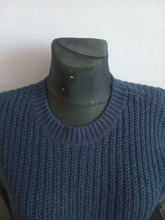 Granatowy damski sweter xs