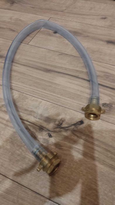 Śrubunek mosiężny 1 cal x2 + wąż