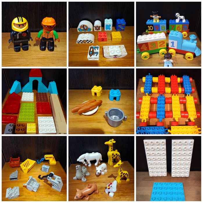 Лего,Lego Duplo, конструктор,самолет, пожарная,мусоровоз,паравоз,блоки