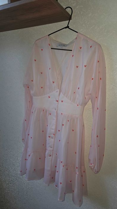 Сукня шифонова рожевого кольору розмір M