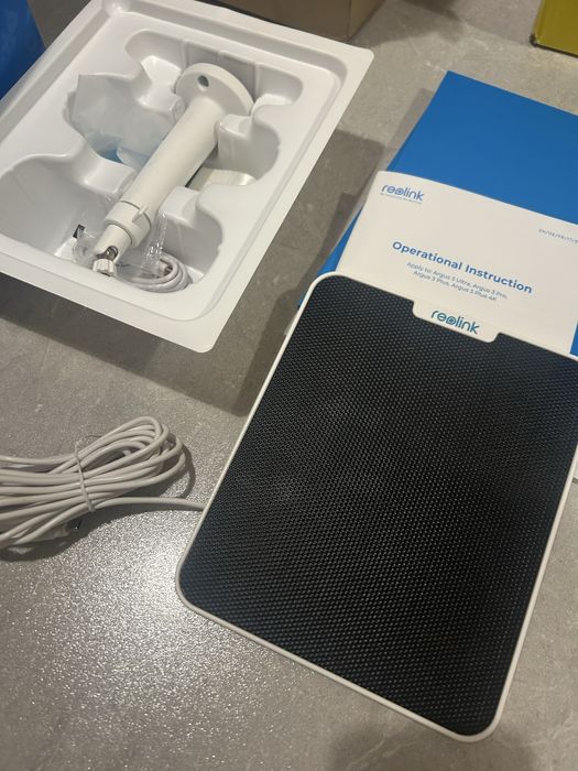 Kamera z panelem solarnym Argus 3 ultra + reolink solar panel 2