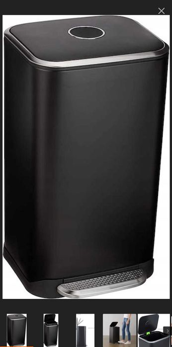 Kosz na śmieci czarny AmazonBasics 32 l