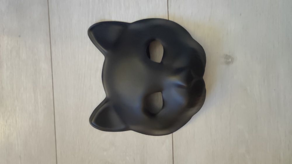 Maska czarna kot przebranie dzieci dorośli