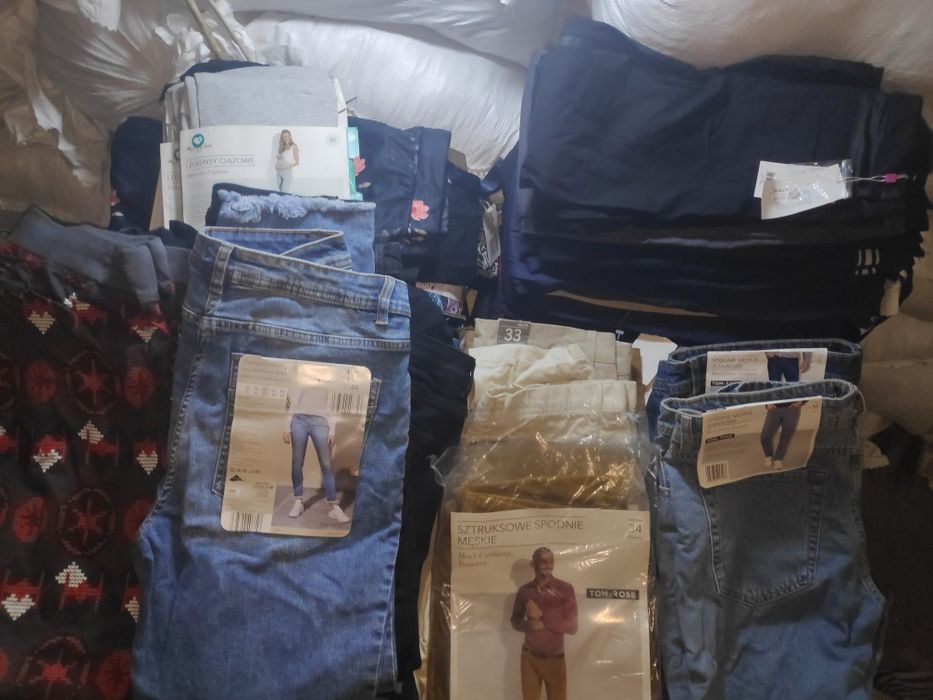 Сток опт джинсы лосины леггинсы спортивные брюки мужское женское