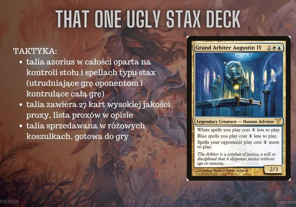 Magic the Gathering Commander | Grand Augustin, stax, kontrol, azorius