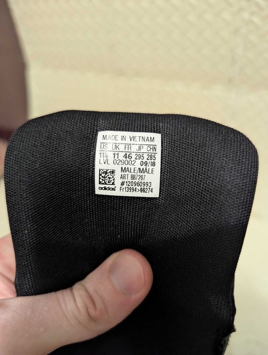 Мужские  кроссовки, хайтопы Adidas Hoops 2.0. Mid, р.46(29,5)