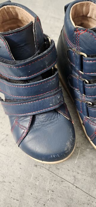 Buty ortopedyczne Amelka. 25 niebieskie na rzepy