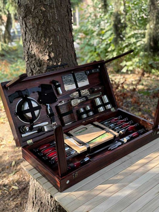 Преміум набір з шампурами Подарочний набор шампурів у кейсі