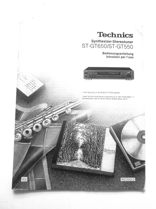 Technics ST-GT650/ST-GT550 nowa instrukcja obsługi tunerów radiowych