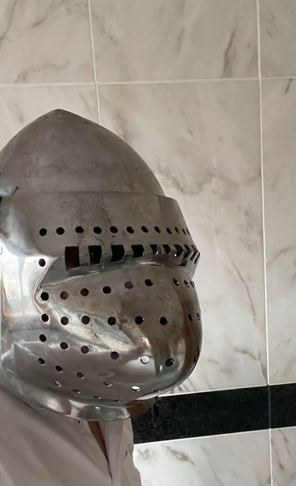 Capacete (Elmo) Medieval de Combate – HEMA, Esgrima Histórica, LARP