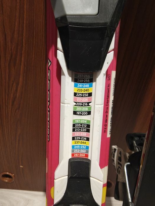 Narty różowe dla dziewczynki 110 cm.