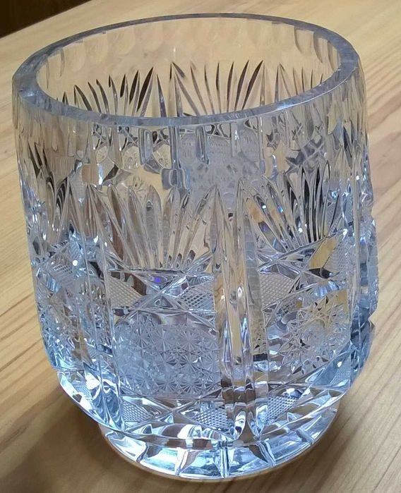 Wazon kryształowy – kryształ PRL – 12 cm