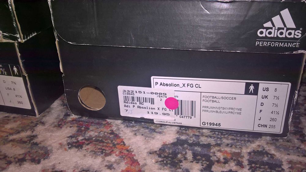 korki piłk. -Adidas P Absolion X FG CL ,Adidas Absolion FG Rome  -nowe