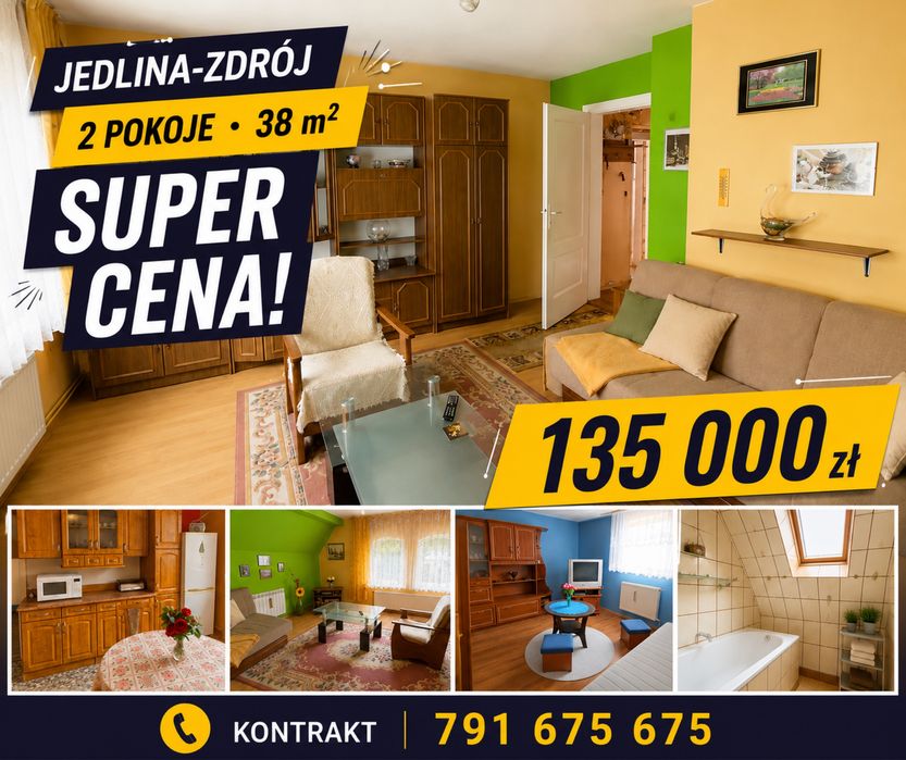 2 pokoje | Jedlina-Zdrój | okazja