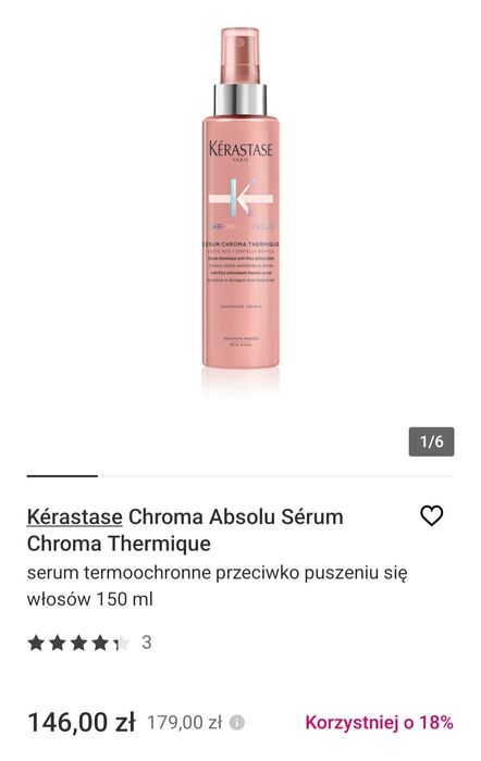 Kerastase serum chroma termique spray 150ml nowy sephora
