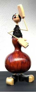 Casal de bonecos de fabrico artesanal