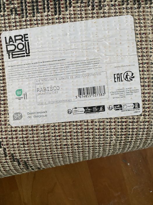 Tapete pelo alto, modelo rabisco, La Redoute 120x170