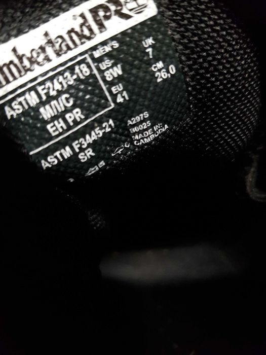 Buty robocze TIMBERLAND rozm 41 wkł 27 cm