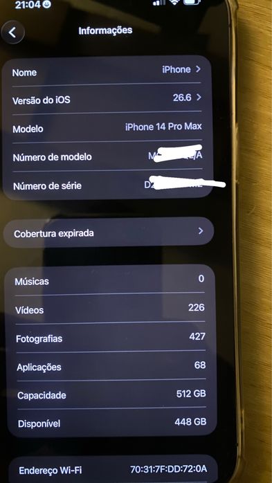 Iphone 14 pro max 512GB