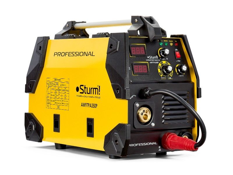 Інверторний зварювальний напівавтомат(MIG/MAG,MMA,350A)SturmAW97PA350P