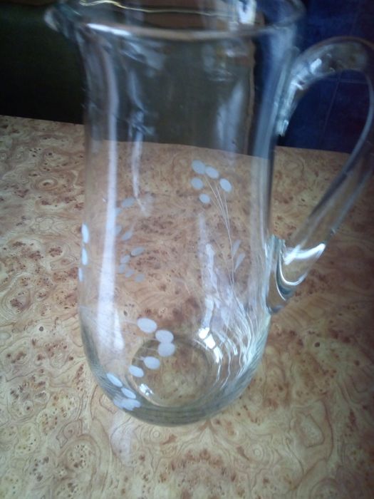 Кувшин для напитков стекло и керамика