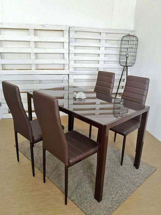 oferta mesa 4 cadeiras novas portes gratis