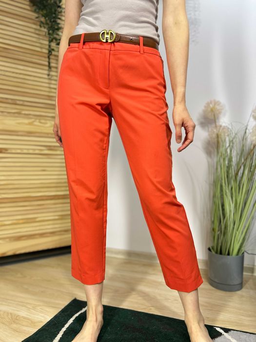 Pomarańczowe eleganckie spodnie cygaretki Dorothy Perkins – rozmiar 40