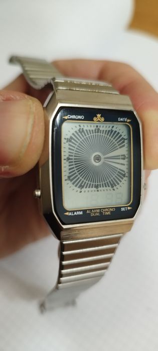 Meister anker zegarek vintage lcd lata 80