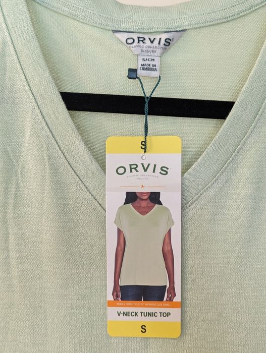 Bluzka damska ORVIS, dekolt w serek