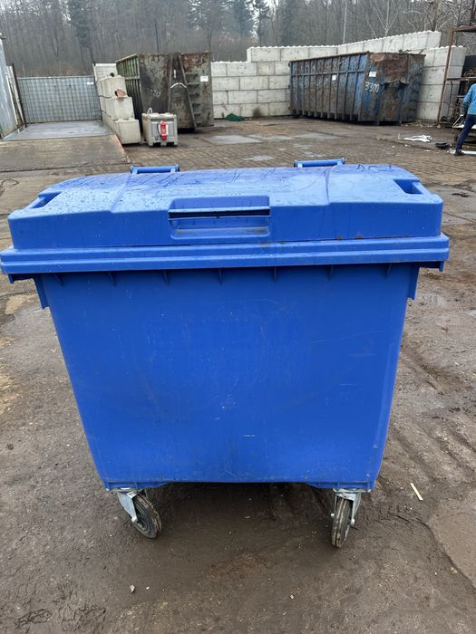 Kosz na śmieci 1100l makulatura pojemnik na odpady śmietnik