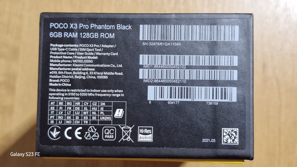 Xiaomi Poco X3 Pro В ідеальному стані з повним комплектом,Гарантія