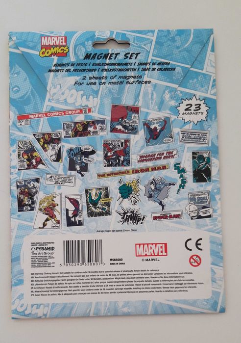 Conjuntos de imanes MARVEL Comics - Artigo NOVO.