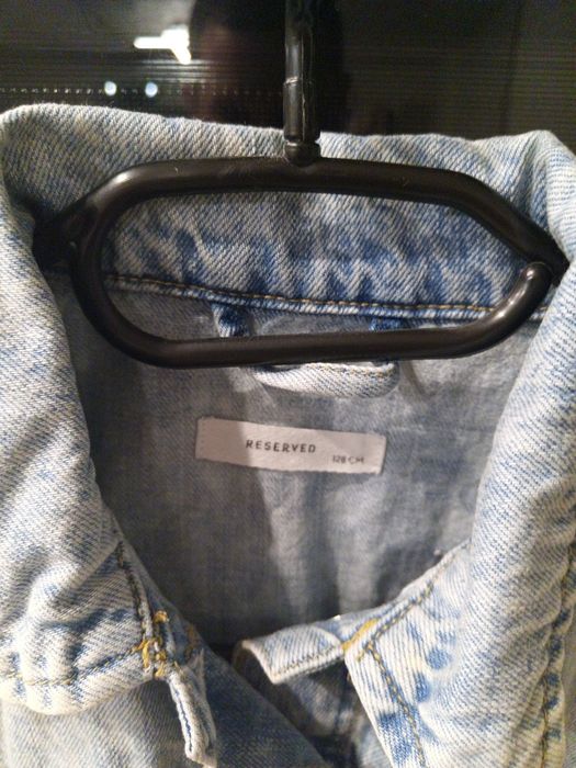 Reserved Kurtka Ramoneska Puchowa Jeansowa r. 122-128 ,3szt