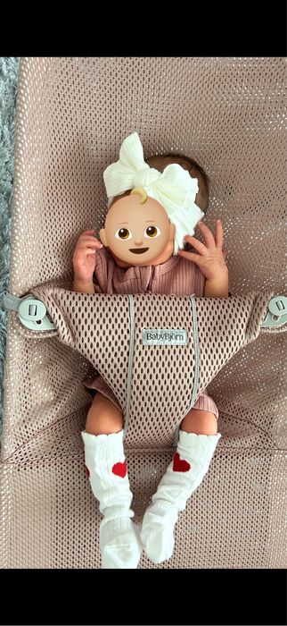 BabyBjörn Bouncer Bliss – Dusty Pink Mesh