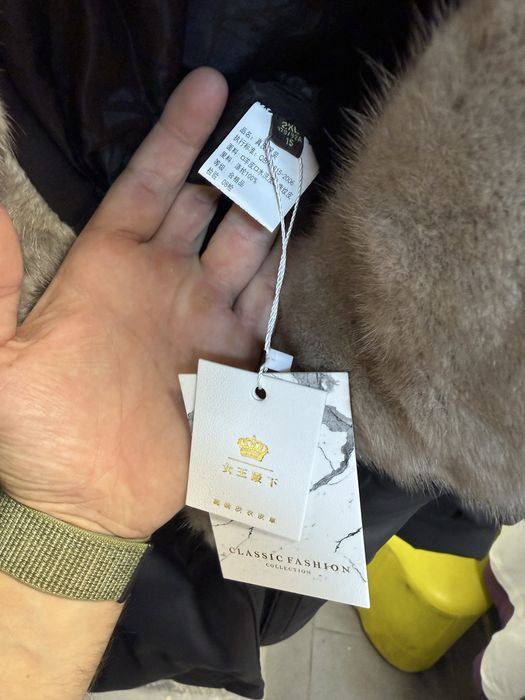 куртка з норковим воротником louis vuitton