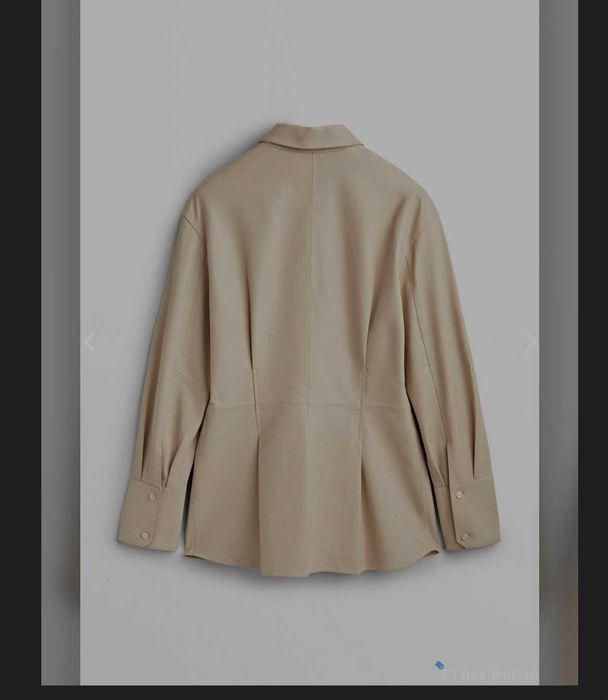 Шкіряна сорочка Massimo Dutti